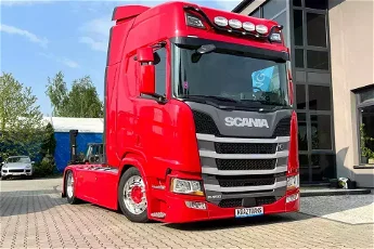 Scania LOW DECK MEGA R450 2019/2020 w scania na kontrakcie w ASO sprowadzony