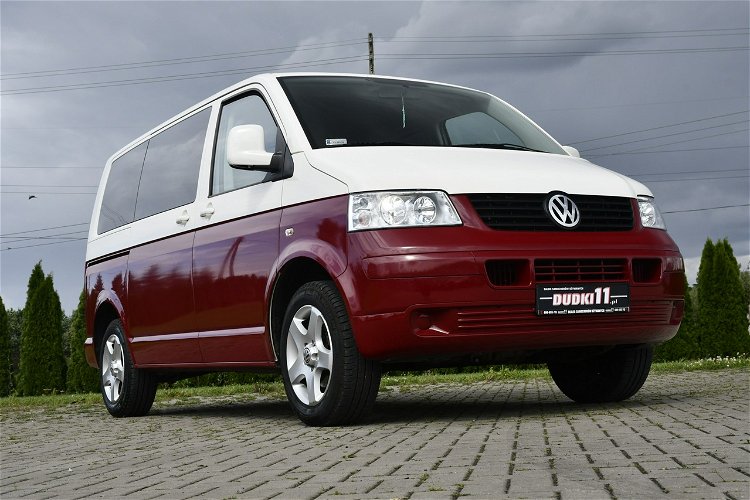 Volkswagen Transporter 2, 5tdi Caravelle, 9 Osobowe, Klimatyzacja, Hak, Parktronic, Zarej.w PL.Alu zdjęcie 3