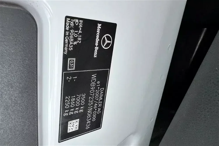 Mercedes Sprinter 316 CDI automat MAX burtowy skrzynia Doka brygadiera 6-cio miejscowy z Niemiec 3.4m paka 2020 model zdjęcie 65
