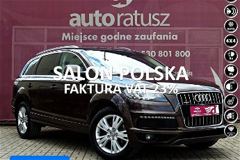 Audi Q7 Fv 23% / Salon Polska / I właściciel /Org. Lakier /Stan Idealny / 7 os