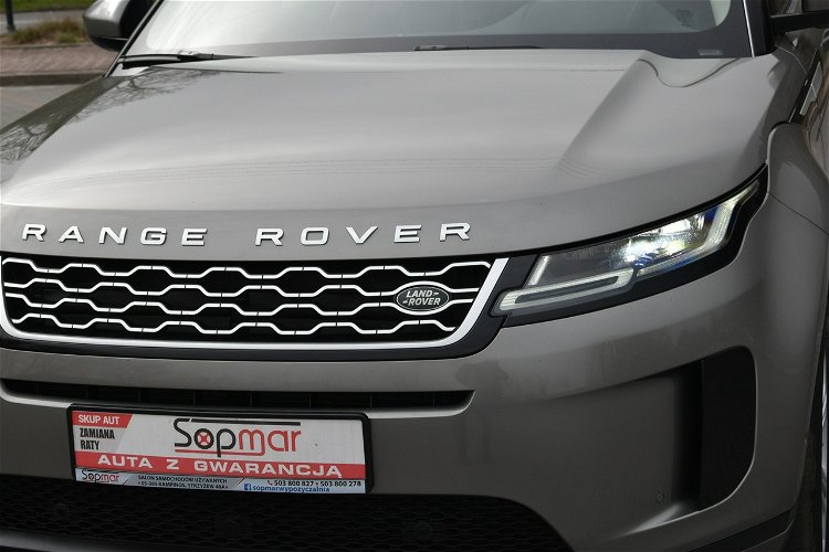 Land Rover Range Rover Evoque 2.0D 180KM 2020r. Salon AWD FullLED Skóra Kamera NAVi Iwł. SERWIS FV23 zdjęcie 31
