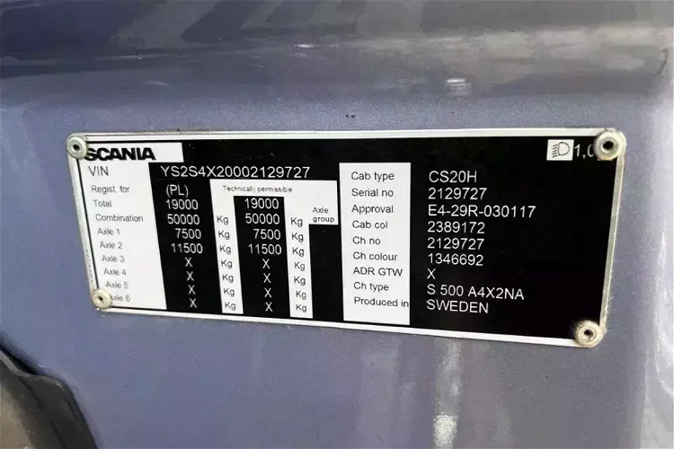 Scania S500 pełna opcja limitowana z Niemiec skory nawigacja zdjęcie 63