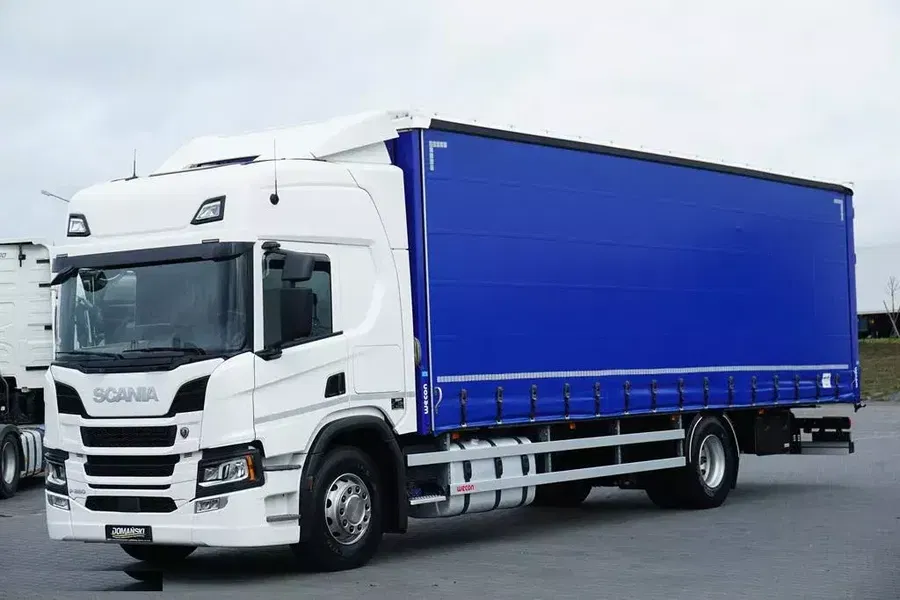 Scania P 280 / ACC / E 6 / FIRANKA / DŁ. 9.4 M / 23 PALETY / ŁAD