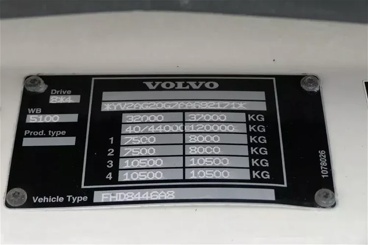 Volvo FH 460 / 8X4 / PLATFORMA + HDS FASSI F455 / 17 M WYSIĘGU / MAX UDŹWIG 13, 5 T / STEROWANIE RADIOWE zdjęcie 36