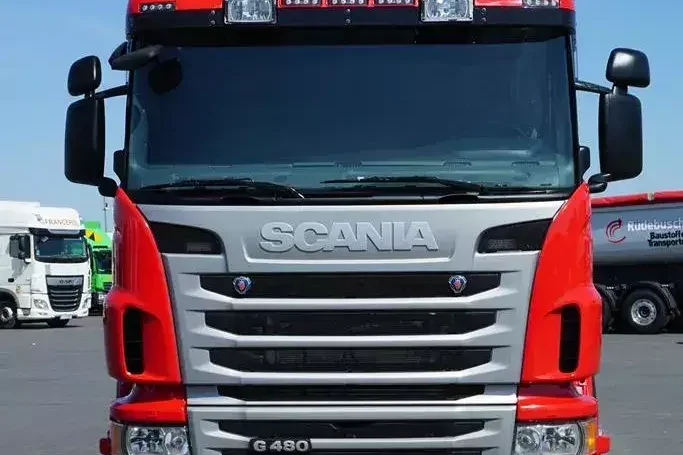 Scania G 480 / 6 X 2 / SKRZYNIOWY + HDS / HIAB 377 E-8 / WCIĄGARKA / WYSIĘG 20.8 M zdjęcie 14