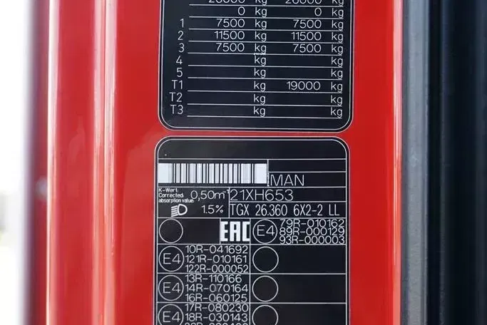 MAN TGX / 26.360 / ACC / E 6 / FIRANKA / 23 PALETY / DŁ. 9.4 M zdjęcie 11