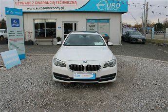 BMW 520 F-Marża, gwarancja, kombi, biały.184KM