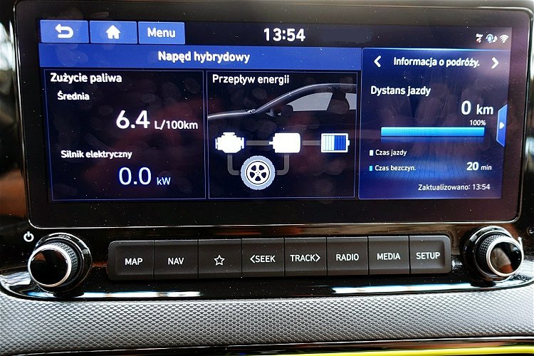 Hyundai Kona HYBRID Automat Skóra+Led NAVI 3 Lata GWARANCJI 1WŁ Kraj Bezwypad F23% 4x2 zdjęcie 38