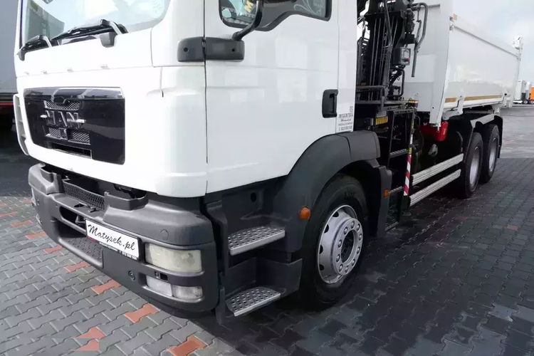 MAN TGM 26.340 / 6X4 / 2 STR WYWROTKA + HDS HIAB 144 / HYDROBURTA / ŁYCHA / zdjęcie 61