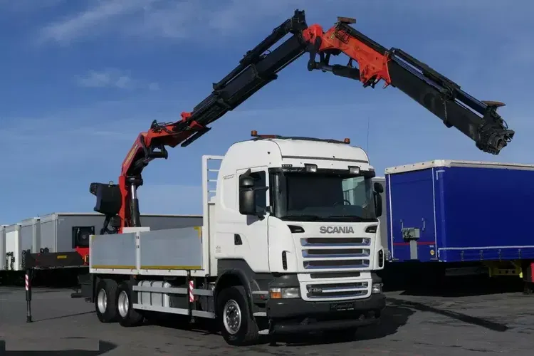Scania R 480 / 6X4 / SKRZYNIOWY- 6,2 M + HDS PALFINGER PK 40000 + FLY JIB - 26,4 M / PILOT / SIODEŁKO / zdjęcie 10
