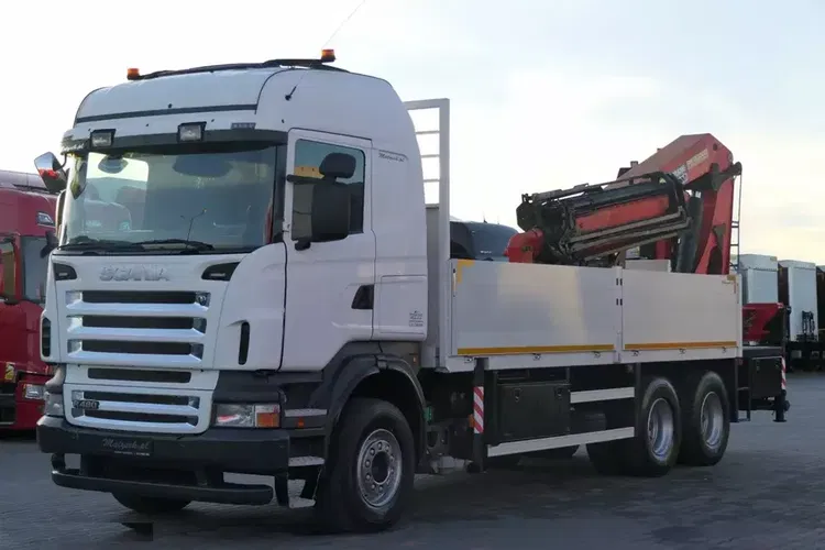Scania R 480 / 6X4 / SKRZYNIOWY- 6,2 M + HDS PALFINGER PK 40000 + FLY JIB - 26,4 M / PILOT / SIODEŁKO / zdjęcie 11