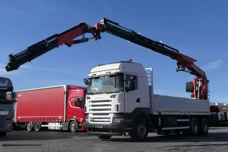 Scania R 480 / 6X4 / SKRZYNIOWY- 6,2 M + HDS PALFINGER PK 40000 + FLY JIB - 26,4 M / PILOT / SIODEŁKO / zdjęcie 2