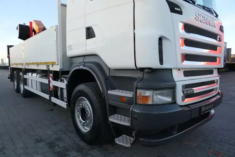 Scania R 480 / 6X4 / SKRZYNIOWY- 6,2 M + HDS PALFINGER PK 40000 + FLY JIB - 26,4 M / PILOT / SIODEŁKO / zdjęcie 20