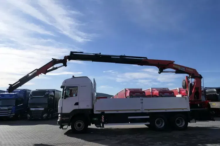 Scania R 480 / 6X4 / SKRZYNIOWY- 6,2 M + HDS PALFINGER PK 40000 + FLY JIB - 26,4 M / PILOT / SIODEŁKO / zdjęcie 4