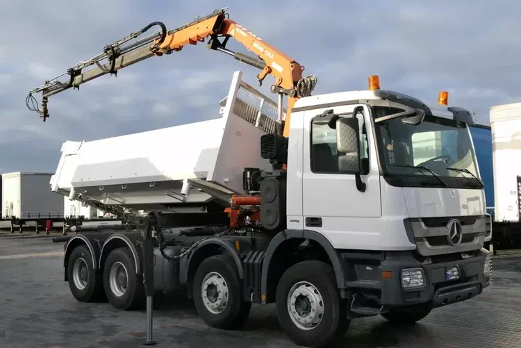 Mercedes ACTROS 3244 / 8 X 4 / 2 STR WYWROTKA + HDS ATLAS 116.3 /  / EPS + SPRZĘGŁO / zdjęcie 13