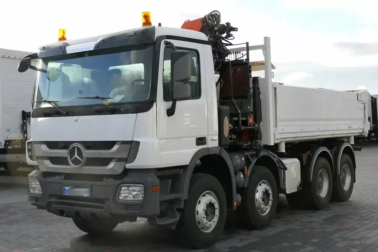 Mercedes ACTROS 3244 / 8 X 4 / 2 STR WYWROTKA + HDS ATLAS 116.3 /  / EPS + SPRZĘGŁO / zdjęcie 14