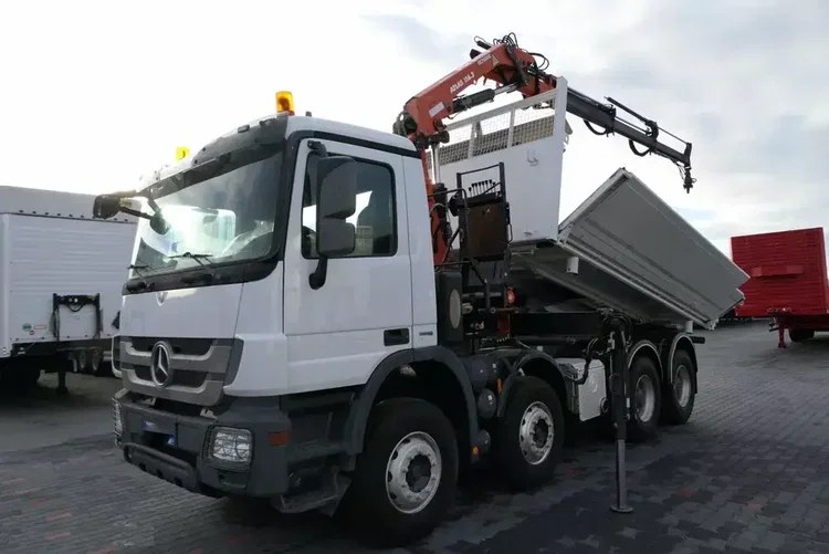 Mercedes ACTROS 3244 / 8 X 4 / 2 STR WYWROTKA + HDS ATLAS 116.3 /  / EPS + SPRZĘGŁO / zdjęcie 3