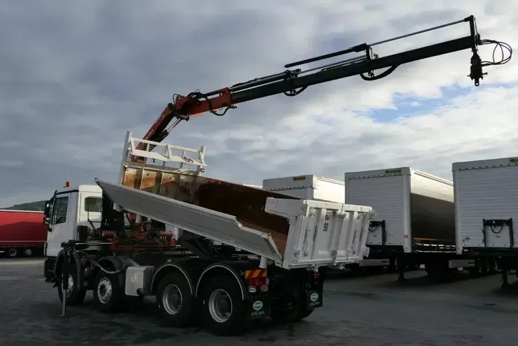 Mercedes ACTROS 3244 / 8 X 4 / 2 STR WYWROTKA + HDS ATLAS 116.3 /  / EPS + SPRZĘGŁO / zdjęcie 5