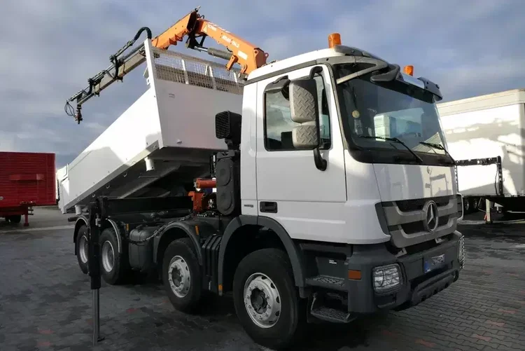Mercedes ACTROS 3244 / 8 X 4 / 2 STR WYWROTKA + HDS ATLAS 116.3 /  / EPS + SPRZĘGŁO / zdjęcie 8