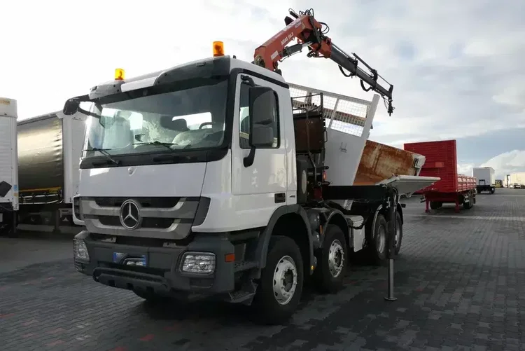Mercedes ACTROS 3244 / 8 X 4 / 2 STR WYWROTKA + HDS ATLAS 116.3 /  / EPS + SPRZĘGŁO / zdjęcie 9