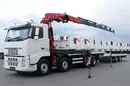 Volvo FH 460 / 8X4 / PLATFORMA/ HDS FASSI F455 + PRZYCZEPA TANDEM METACO/ 7, 5 M zdjęcie 1