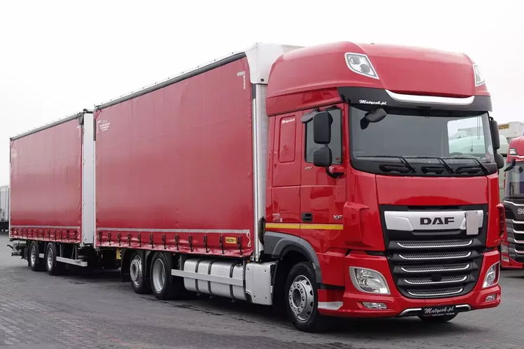 DAF XF 480 / ZESTAW TANDEM 120 M3 / PRZEJAZDOWY / WIELTON / 7.7m+7.7m / 2019 Rok zdjęcie 41