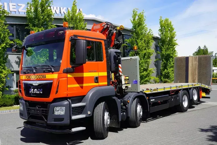 MAN TGS 35.360 E6 8×2 / Laweta / HDS Fassi F235 6, 5t Pilot zdjęcie 17