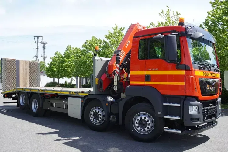 MAN TGS 35.360 E6 8×2 / Laweta / HDS Fassi F235 6, 5t Pilot zdjęcie 4