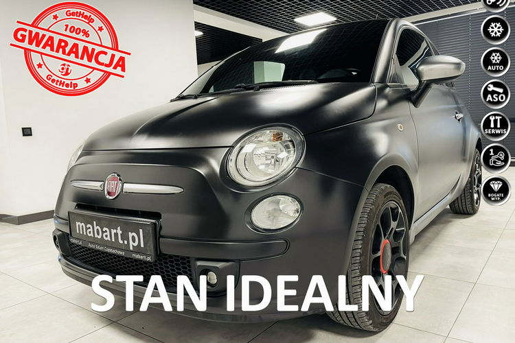 Fiat 500 1.4 100HP SPORT Czarny MAT Skóry ALU 16 CD Mp3 6 bieg Idealny stan zdjęcie 1