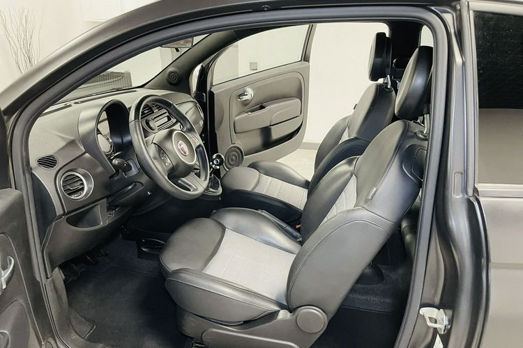 Fiat 500 1.4 100HP SPORT Czarny MAT Skóry ALU 16 CD Mp3 6 bieg Idealny stan zdjęcie 14