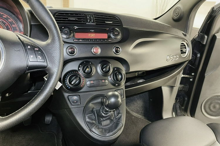 Fiat 500 1.4 100HP SPORT Czarny MAT Skóry ALU 16 CD Mp3 6 bieg Idealny stan zdjęcie 27