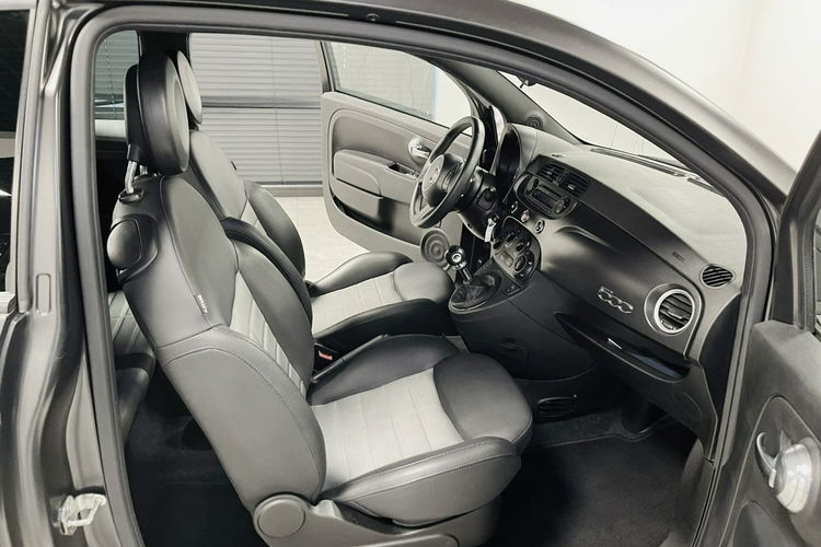 Fiat 500 1.4 100HP SPORT Czarny MAT Skóry ALU 16 CD Mp3 6 bieg Idealny stan zdjęcie 33