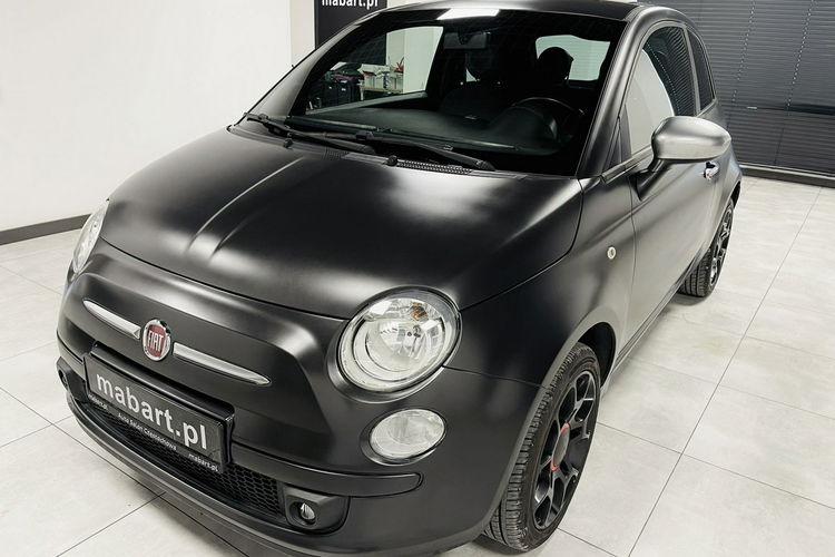 Fiat 500 1.4 100HP SPORT Czarny MAT Skóry ALU 16 CD Mp3 6 bieg Idealny stan zdjęcie 8