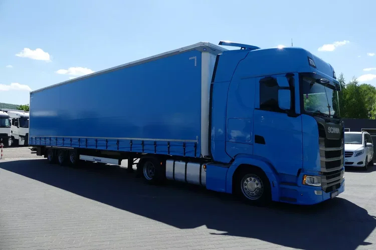 Scania S450 + KRONE FIRANKA / ZESTAW MEGA / EURO 6 / RETARDER / zdjęcie 13