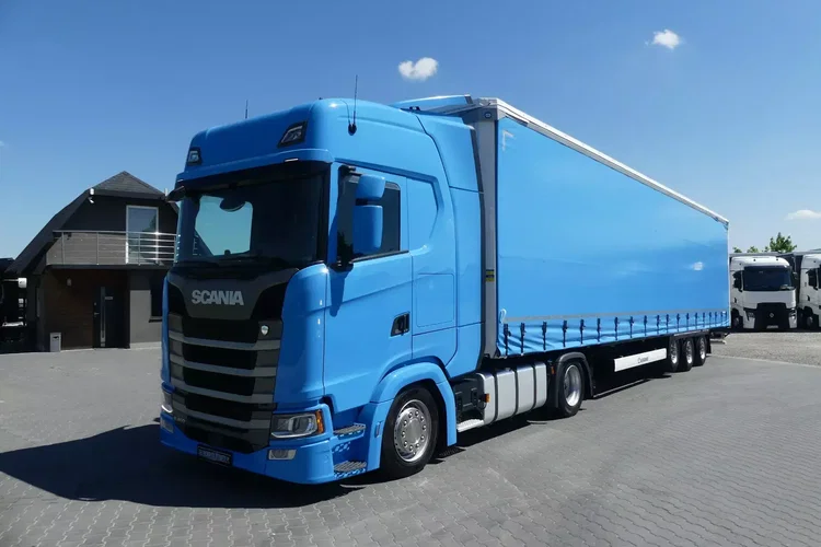 Scania S450 + KRONE FIRANKA / ZESTAW MEGA / EURO 6 / RETARDER / zdjęcie 17