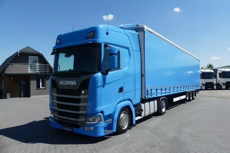Scania S450 + KRONE FIRANKA / ZESTAW MEGA / EURO 6 / RETARDER / zdjęcie 18