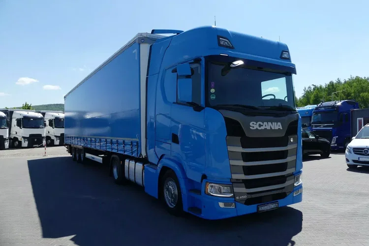 Scania S450 + KRONE FIRANKA / ZESTAW MEGA / EURO 6 / RETARDER / zdjęcie 32