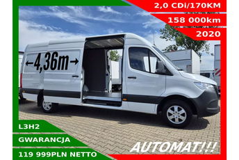 Mercedes Sprinter L3H2 119999zł NETTO 2.0CDi/170KM Automat