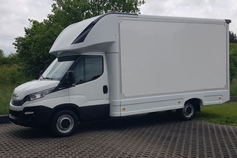 Iveco Daily KONTENER NISKOPODŁOGOWY 4.31x2.23x2.42 KLIMA 35S14 KAMPER KONIOWÓZ