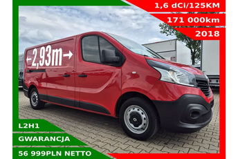 Renault Trafic Long 56999zł NETTO 1.6dCi/125KM