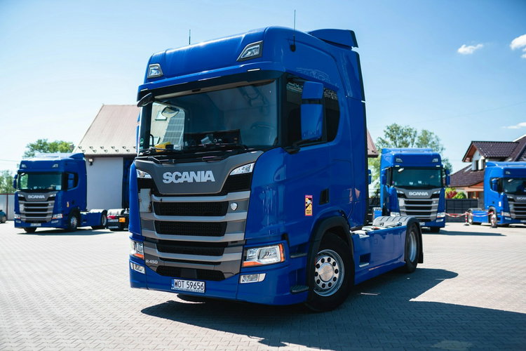 R450 SCANIA R450 SALON POLSKA BEZWYPADKOWY DŁUGA RAMA ZBIORNIKI 1400L zdjęcie 11