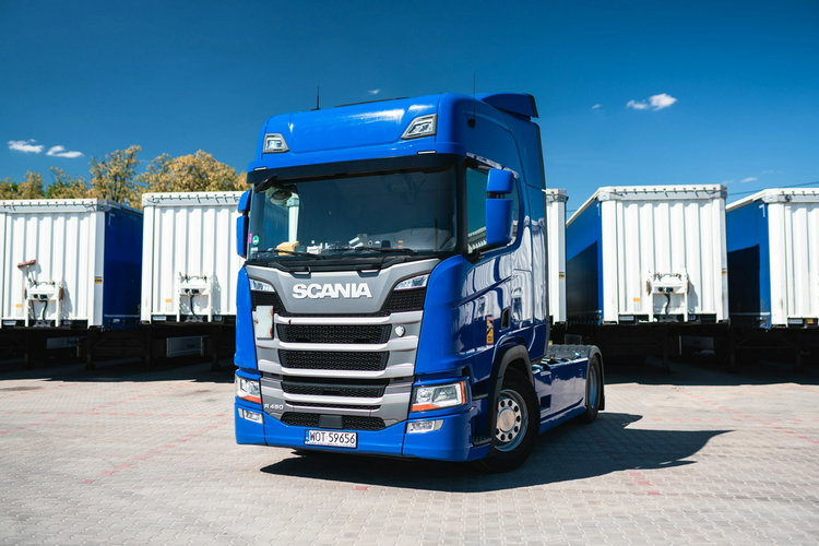 R450 SCANIA R450 SALON POLSKA BEZWYPADKOWY DŁUGA RAMA ZBIORNIKI 1400L zdjęcie 12