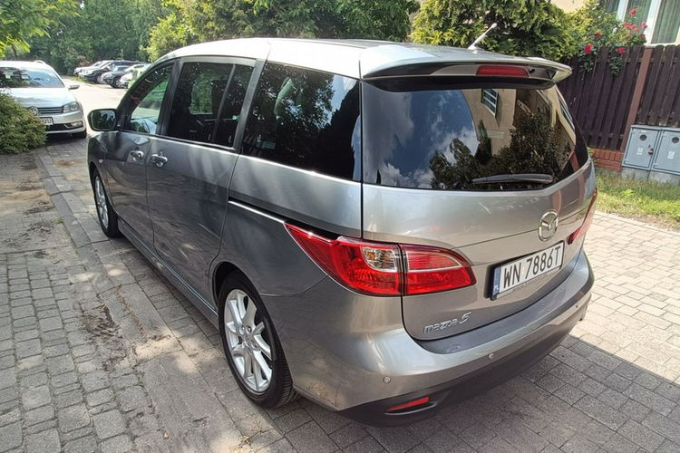 Mazda 5 2.0 16V i-stop, Sports-Line, bezwypadkowy.7-miejsc, skóra.150 KM, lift zdjęcie 4