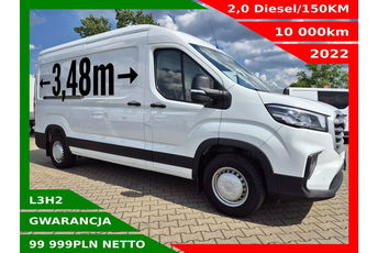 MAXUS Deliver 9 L3H2 99999zł NETTO 2.0D/150KM