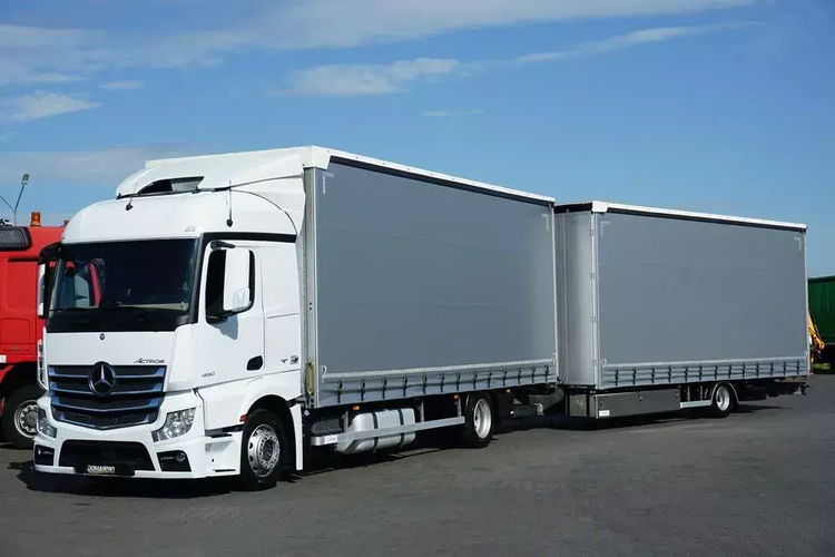 Mercedes ACTROS / 1830 ACC / E 6 / ZESTAW PRZEJAZDOWY 120 M3 / ŁAD. 15 000 KG zdjęcie 1