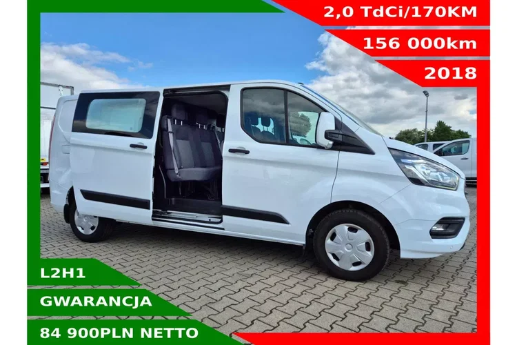 Ford Transit Custom Long 84900zł NETTO Brygadówka 6 osób 2.0 TdCi/170KM zdjęcie 1