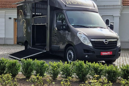 Opel Movano Koniowóz,  Max LONG,  3 Miejsca,  Klimatyzacja,  Kam>Cof.Kam.Na Stanowiska