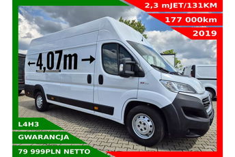 Fiat Ducato L4H3 79999zł NETTO 2.3 MultiJET/131KM