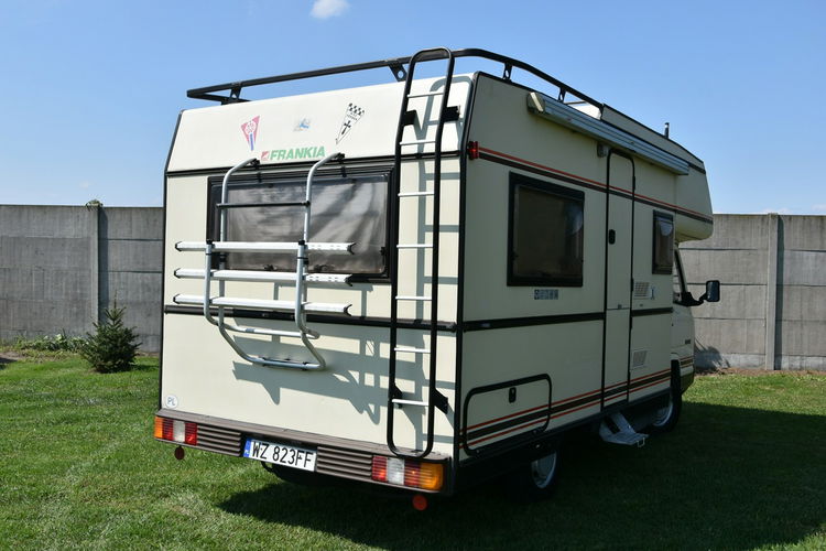 Mercedes MB 100 Kamper 2.3D 1988r. FRANKIA 6os. zadbany klasyk TRUMA WC zdjęcie 21