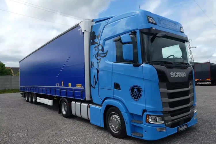 Scania S450 + WIELTON FIRANKA / ZESTAW MEGA / EURO 6 / RETARDER / zdjęcie 11